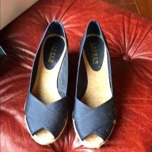 Ralph Lauren navy nwot wedge